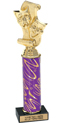 Trophy: Figure on Marble Base w/ Column