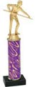 12 inch Interchangeable Column Trophy w/ Black Marble Base