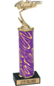 Trophy: Figure on Marble Base w/ Column