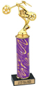 12 inch Interchangeable Column Trophy w/ Black Marble Base