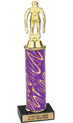 Trophy: Figure on Marble Base w/ Column