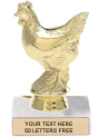 Trophy: Figure on marble base