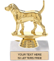 Trophy: Figure on marble base