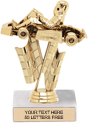 Trophy: Figure on marble base
