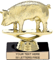 Trophy: Figure on marble base