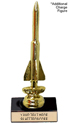 Trophy: Figure on marble base