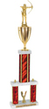 Trophy: 2-Post w/ Square/Oval Center Column & Trim
