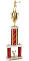 Trophy: 2-Post w/ Square/Oval Center Column & Trim