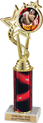 10.5 inch EXCLUSIVE Color Insert Trophy w/ Column