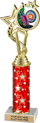 12.5 inch EXCLUSIVE Color Insert Trophy w/ Column