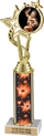 12.5 inch EXCLUSIVE Color Insert Trophy w/ Column