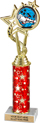 12.5 inch EXCLUSIVE Color Insert Trophy w/ Column
