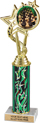 12.5 inch EXCLUSIVE Color Insert Trophy w/ Column