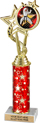 12.5 inch EXCLUSIVE Color Insert Trophy w/ Column