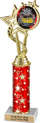 12.5 inch EXCLUSIVE Color Insert Trophy w/ Column