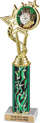 12.5 inch EXCLUSIVE Color Insert Trophy w/ Column