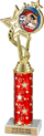 12.5 inch EXCLUSIVE Color Insert Trophy w/ Column