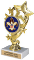 4 Star Color Insert Trophy