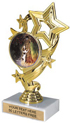 7 inch Four-Star Color Insert Trophy