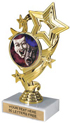 4 Star Color Insert Trophy