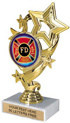 4 Star Color Insert Trophy
