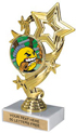 4 Star Color Insert Trophy