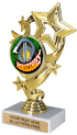 4 Star Color Insert Trophy