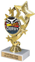 7 inch Four-Star Color Insert Trophy