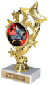 4 Star Color Insert Trophy