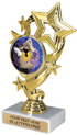 4 Star Color Insert Trophy