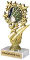 7 inch Star Frame Color Insert Trophy