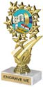 7 inch Star Frame Color Insert Trophy