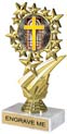 7 inch Star Frame Color Insert Trophy