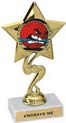 7 inch Star Color Insert Trophy