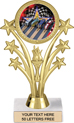 Shooting Stars Color Insert Trophy