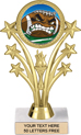 Shooting Stars Color Insert Trophy