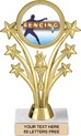 Shooting Stars Color Insert Trophy