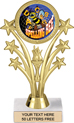 Shooting Stars Color Insert Trophy