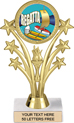 Shooting Stars Color Insert Trophy