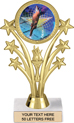 Shooting Stars Color Insert Trophy