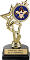 EXCLUSIVE Color Insert Trophy on Marble Tone Base