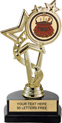 7 inch EXCLUSIVE Color Insert Trophy on Marble Tone Base