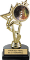 7 inch EXCLUSIVE Color Insert Trophy on Marble Tone Base