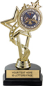 7 inch EXCLUSIVE Color Insert Trophy on Marble Tone Base