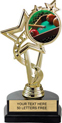 7 inch EXCLUSIVE Color Insert Trophy on Marble Tone Base