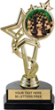 7 inch EXCLUSIVE Color Insert Trophy on Marble Tone Base