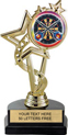 7 inch EXCLUSIVE Color Insert Trophy on Marble Tone Base