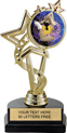 7 inch EXCLUSIVE Color Insert Trophy on Marble Tone Base