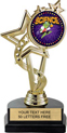 7 inch EXCLUSIVE Color Insert Trophy on Marble Tone Base