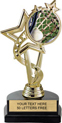 7 inch EXCLUSIVE Color Insert Trophy on Marble Tone Base